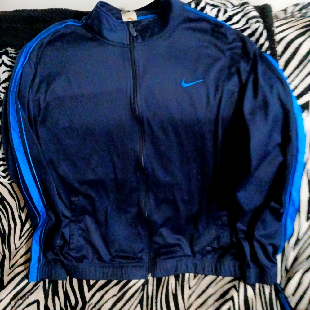 Vintage Nike Blue &Teal Track Jacket.